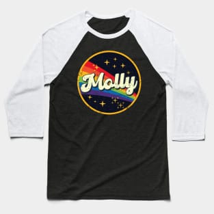 Molly // Rainbow In Space Vintage Grunge-Style Baseball T-Shirt